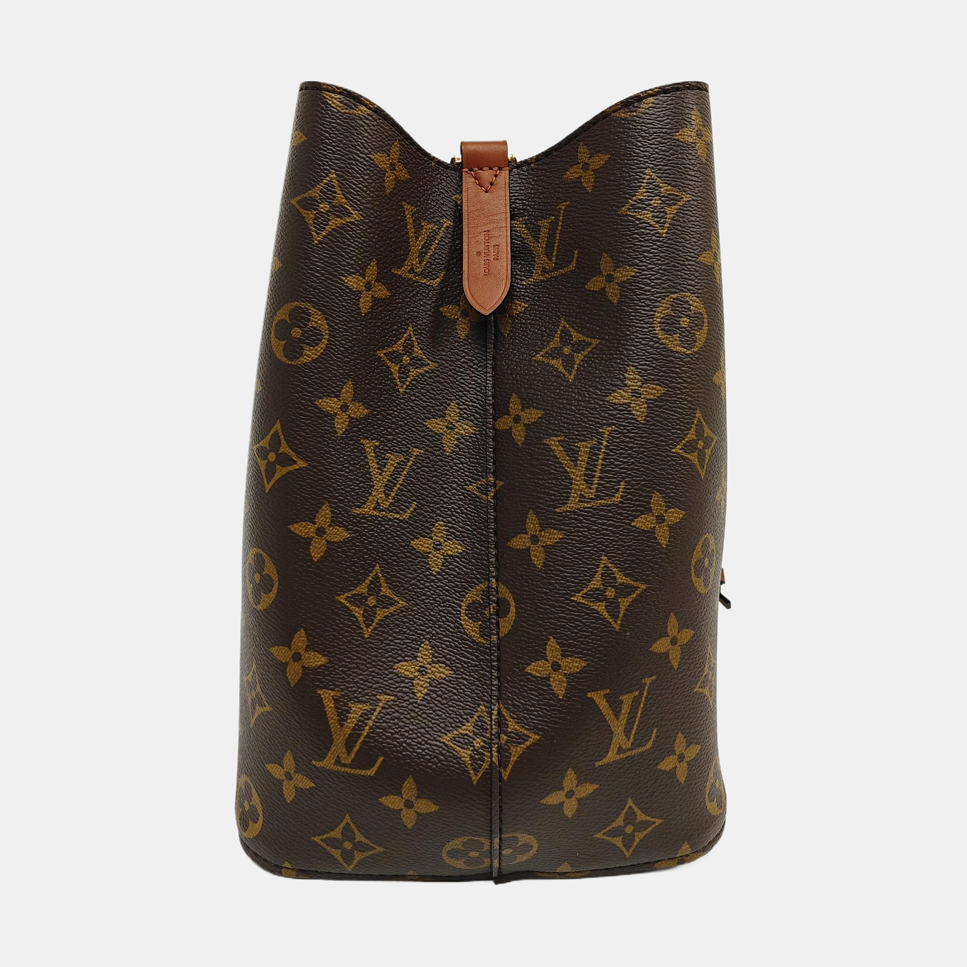 NÉONOÉ MM Monogram Coated Canvas Brown