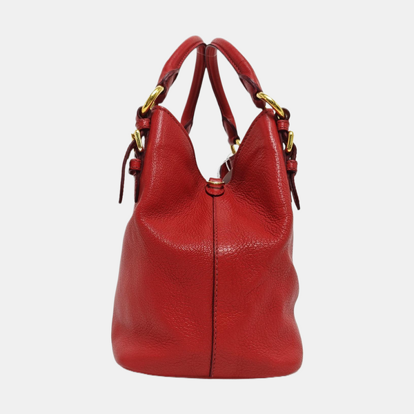 Bow Calfskin Red