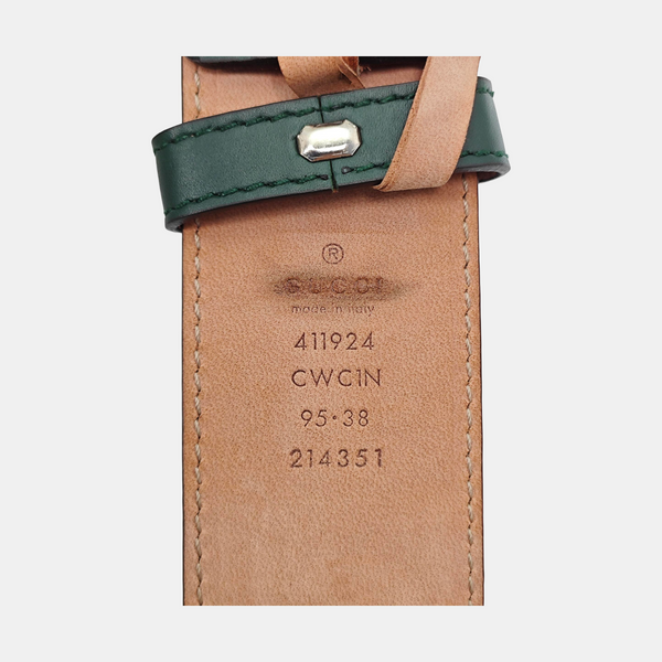 Leather Belt Green