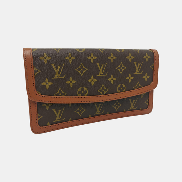 DAME Monogram Coated Canvas Brown