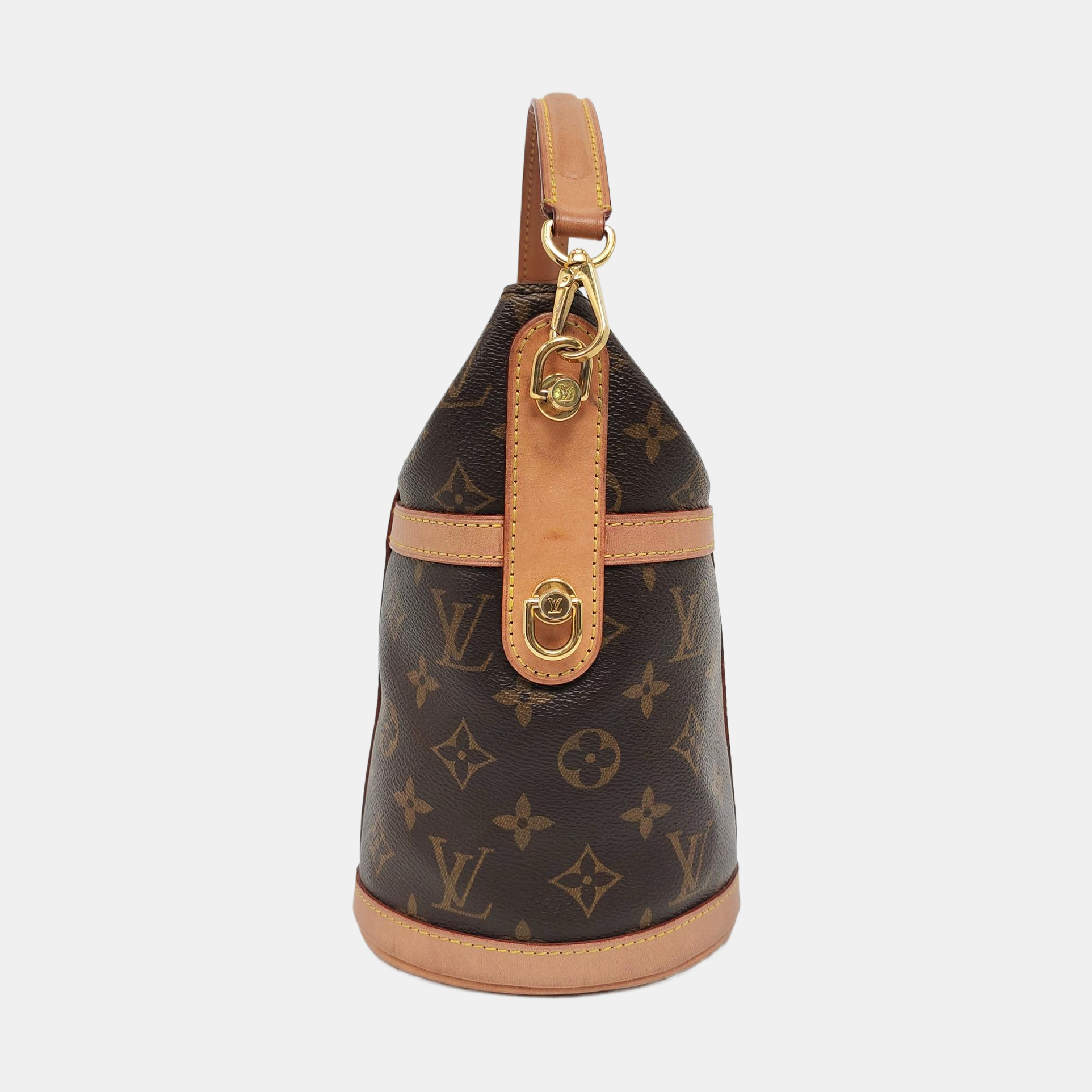 DUFFLE Monogram Coated Canvas Brown