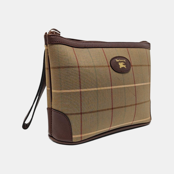 Canvas Clutch Green