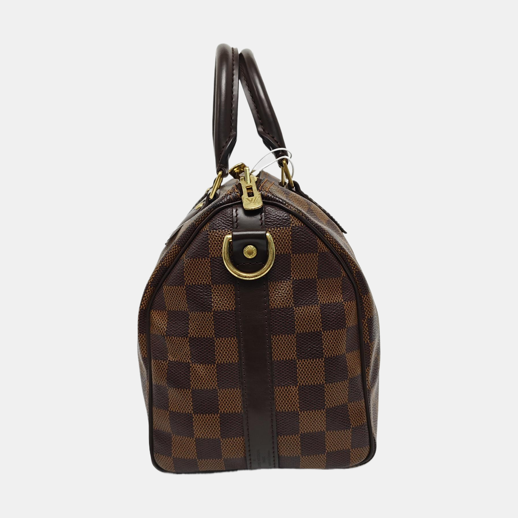 SPEEDY 25 Damier Ebene Coated Canvas Brown