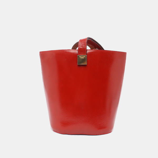 Calfskin Bucket Bag Red