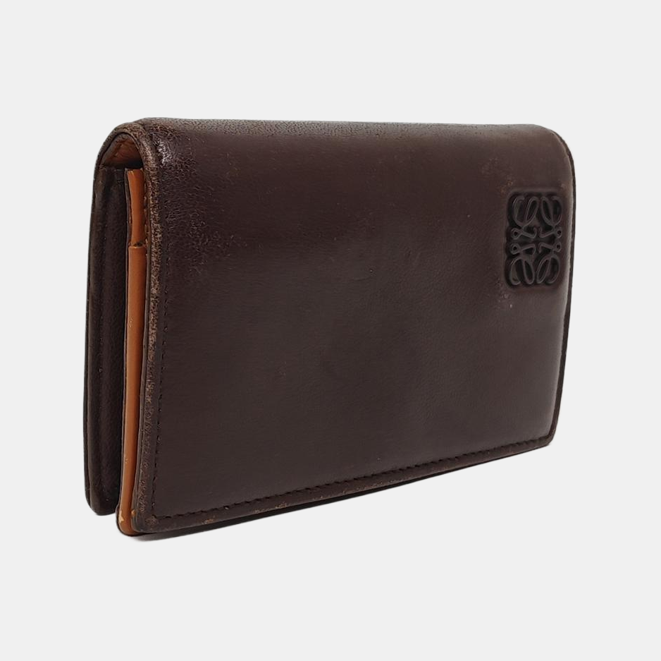 Calfskin Card Holder Brown