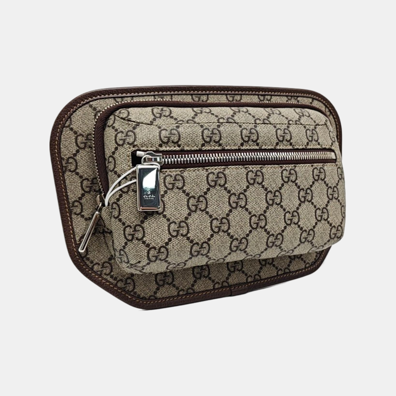 Monogram Coated Canvas Belt Bag Beige