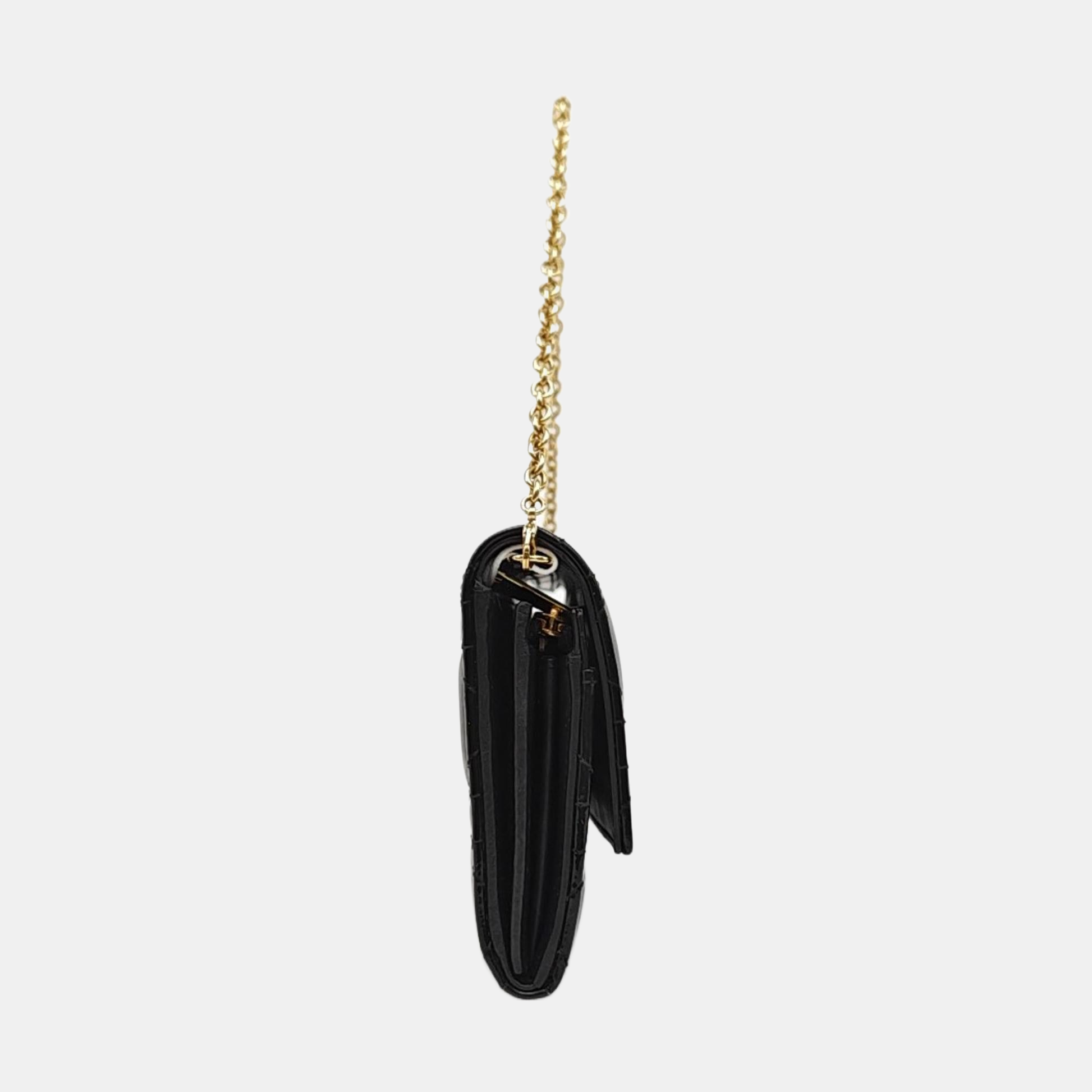 Lady Dior Small Quilted Patent Leather Black