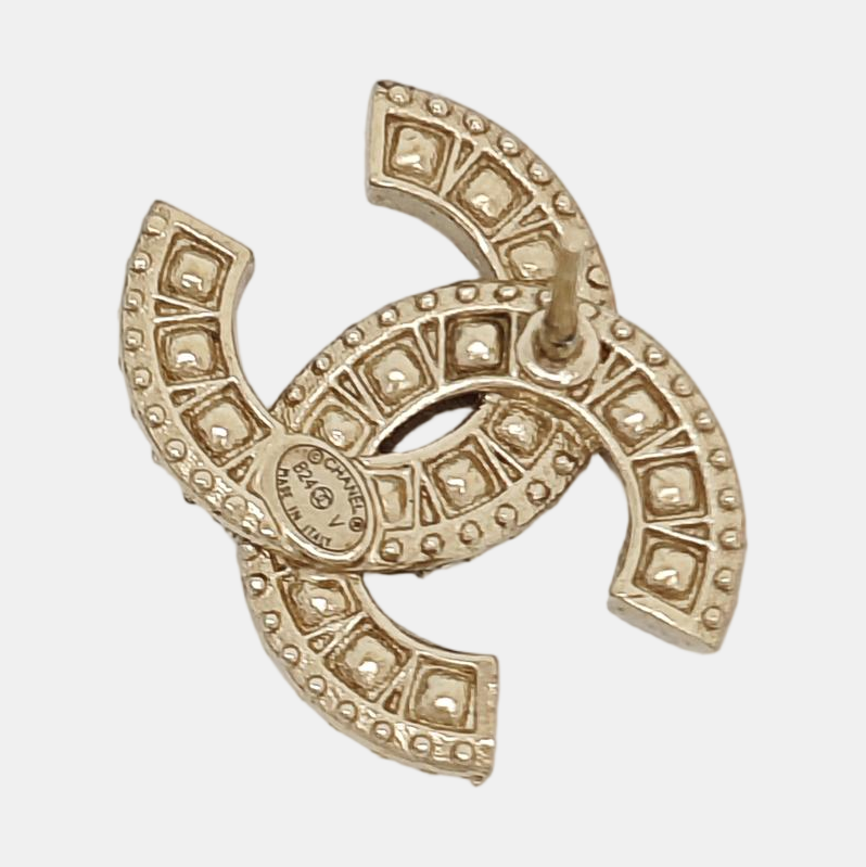 Metal Gold Stud Earrings