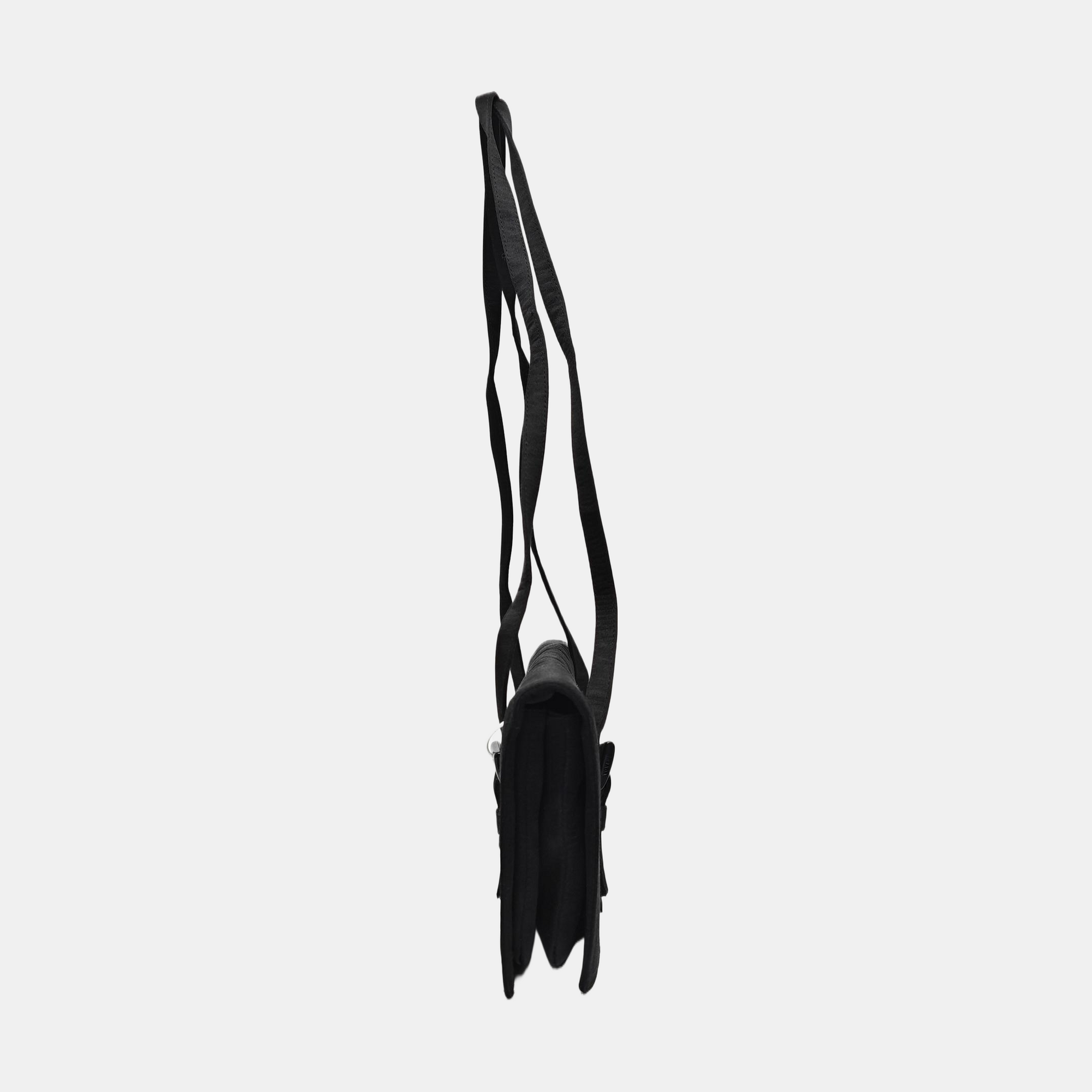Fabric Top Handle Bag Black