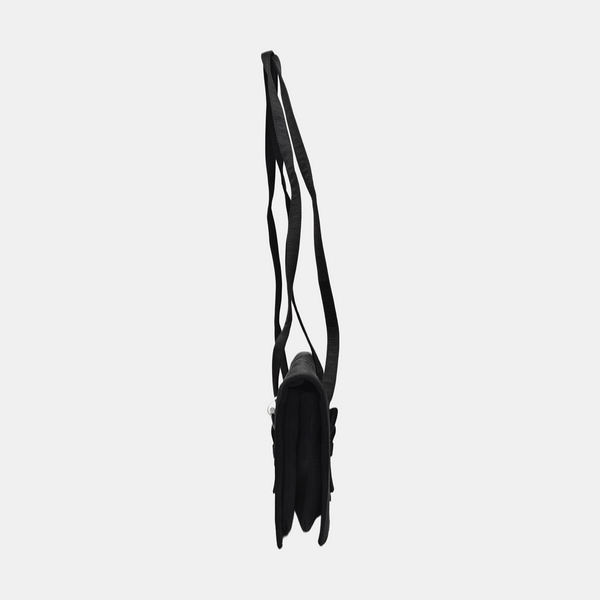 Fabric Top Handle Bag Black