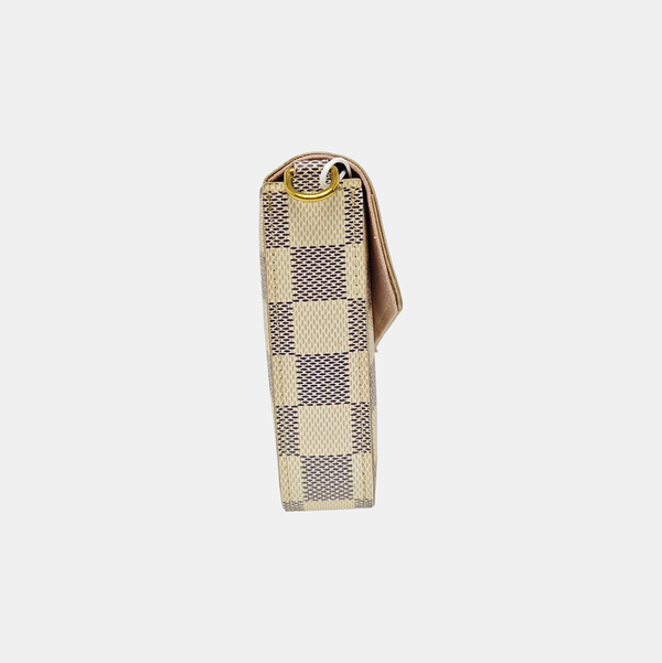 FÉLICIE Damier Azur Coated Canvas White