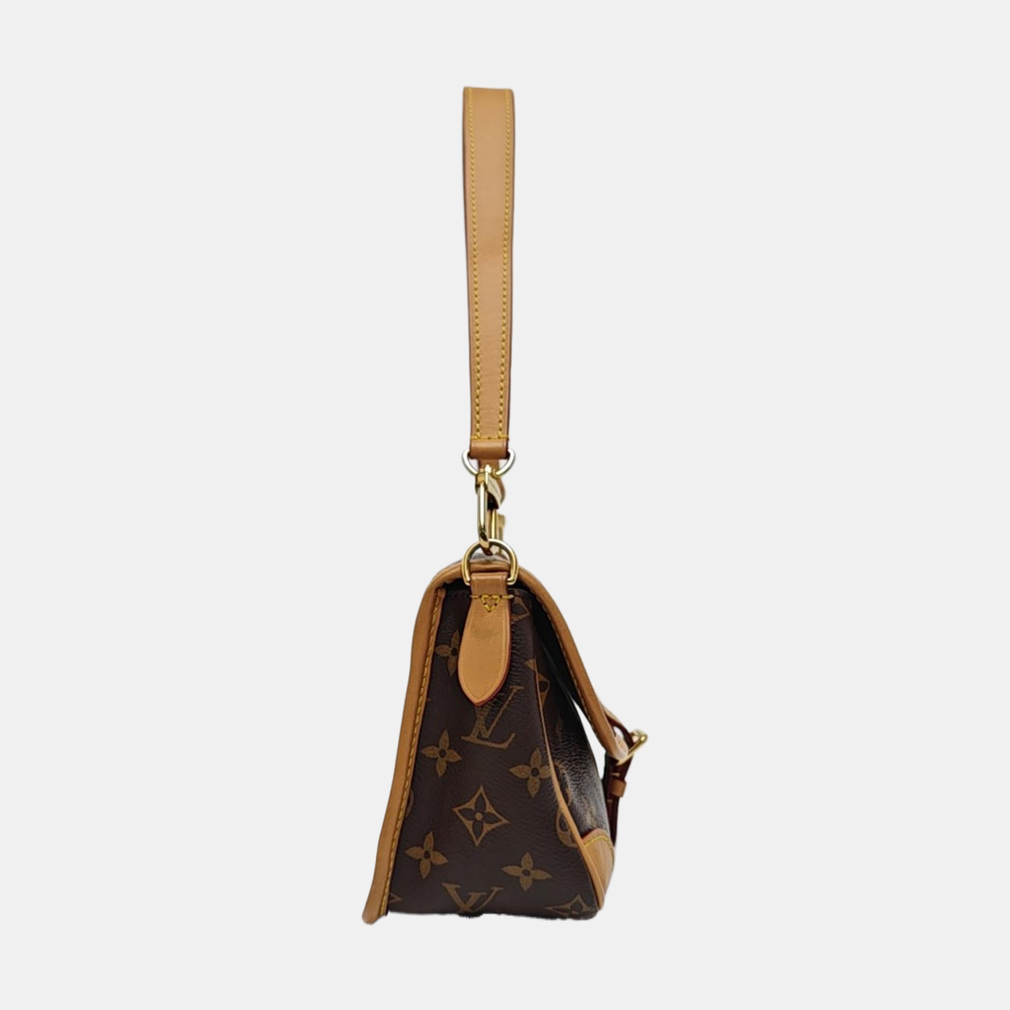 DIANE Monogram Coated Canvas Brown