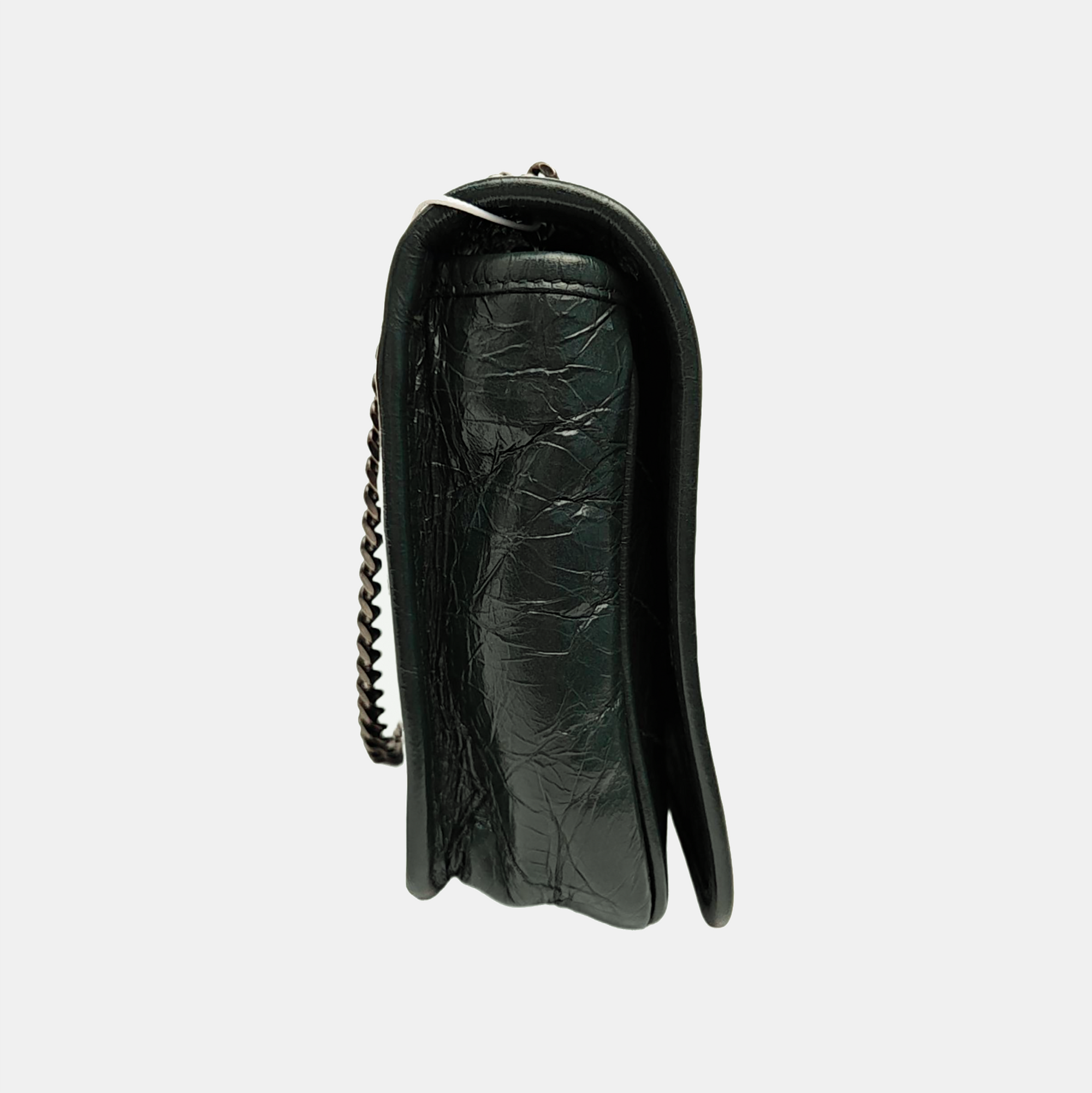 NIKI Mini Chevron Calfskin Green