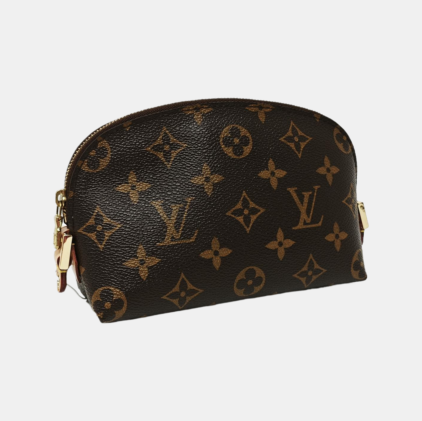 COSMETIC PM Monogram Coated Canvas Brown