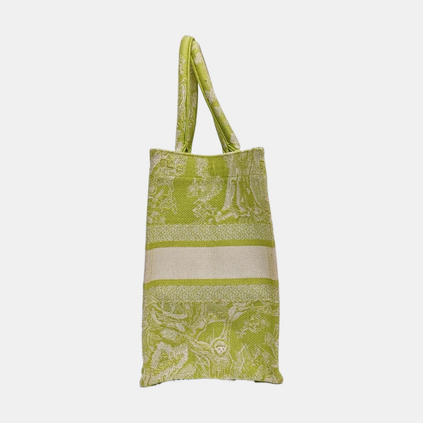 Book Tote Medium Fabric Green