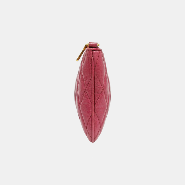 Quilted Lambskin Shoulder Bag Pink