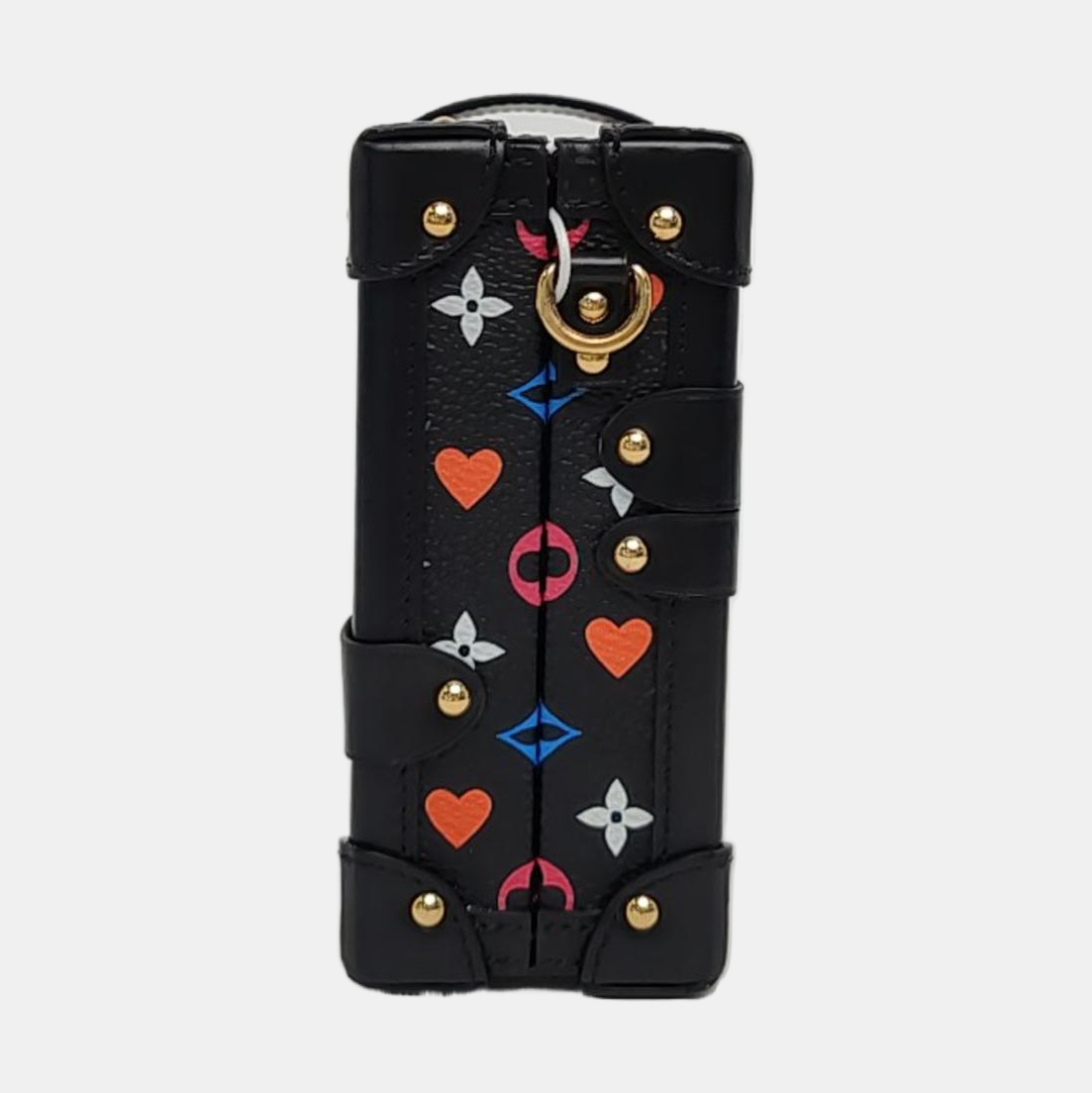 PETITE MALLE Monogram Coated Canvas Black