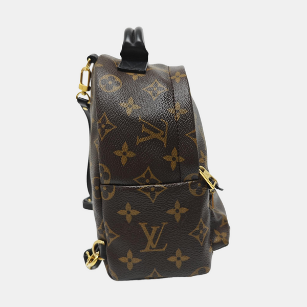 PALM SPRINGS Mini Monogram Coated Canvas Brown