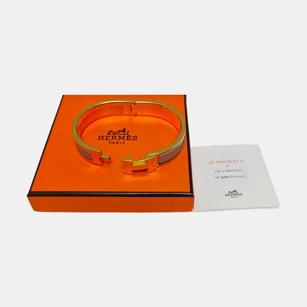 Clic H Metal Gold Bangle