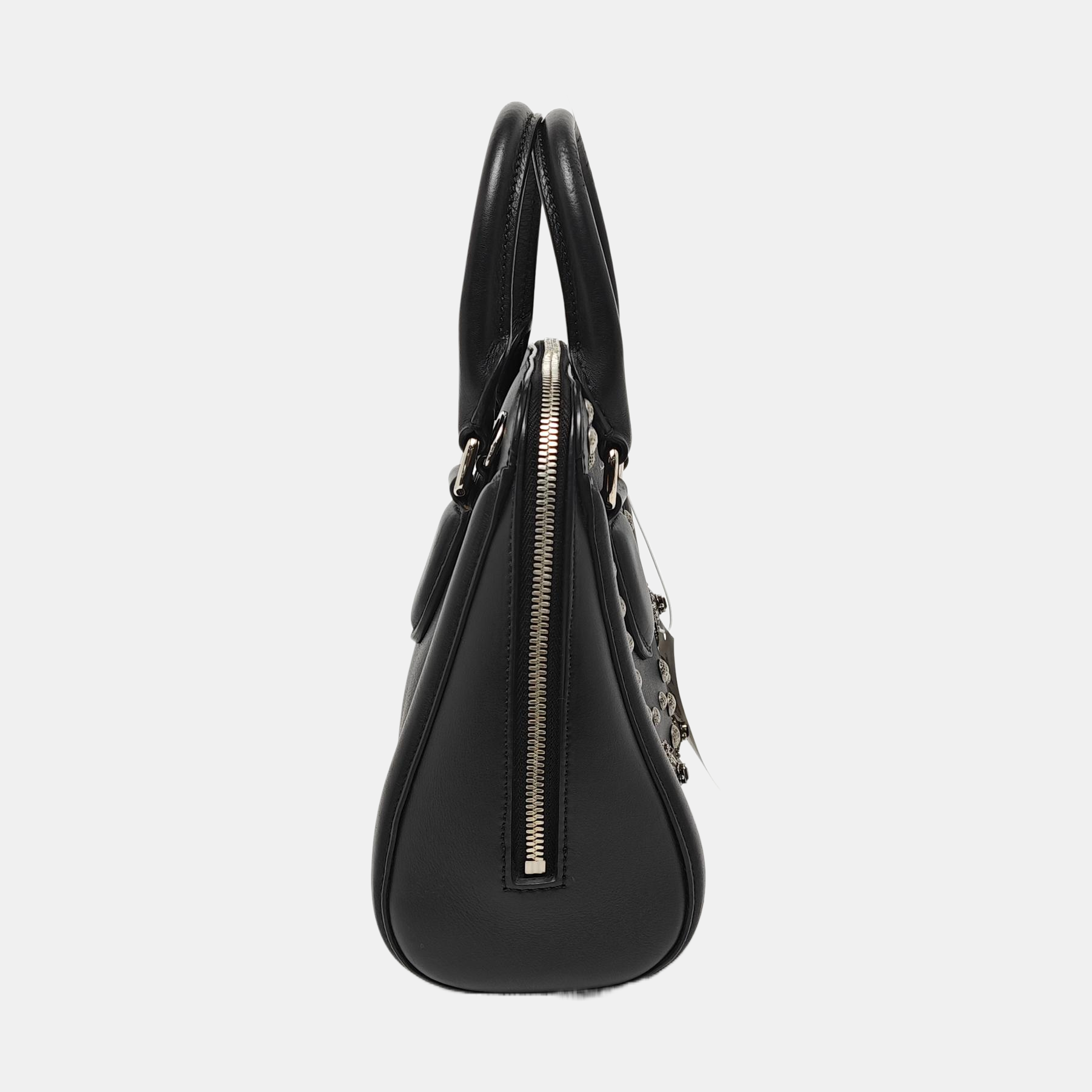 Calfskin Top Handle Bag Black