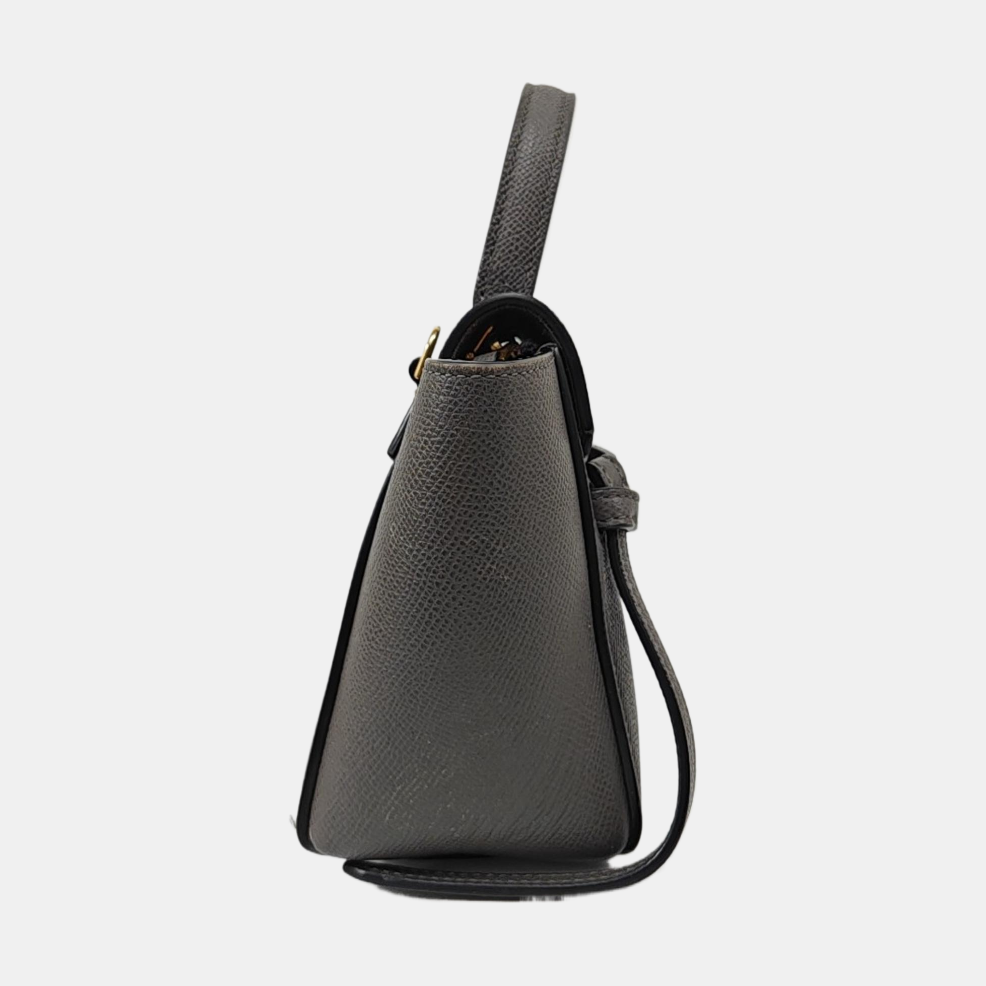 BELT PICO Calfskin Gray