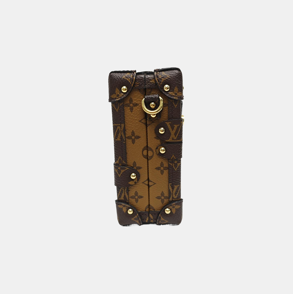 PETITE MALLE Monogram Coated Canvas Brown