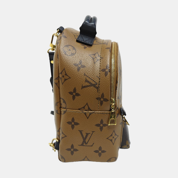 PALM SPRINGS Mini Monogram Coated Canvas Brown