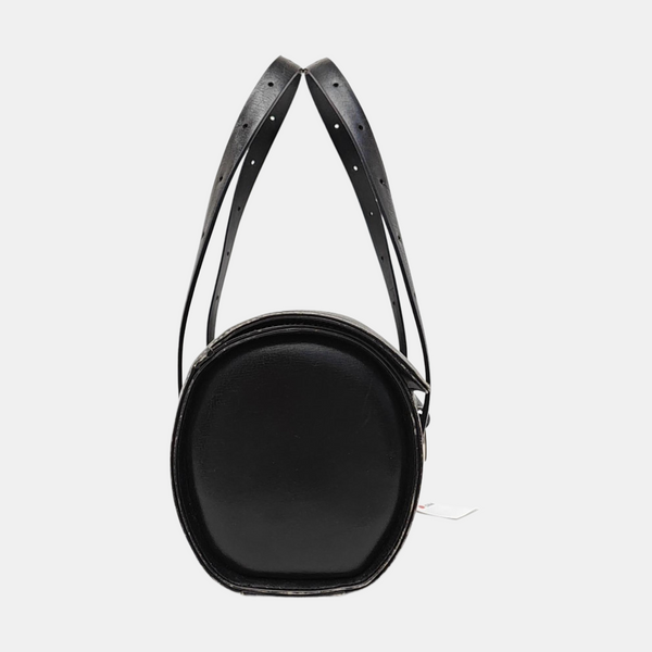 Calfskin Top Handle Bag Black