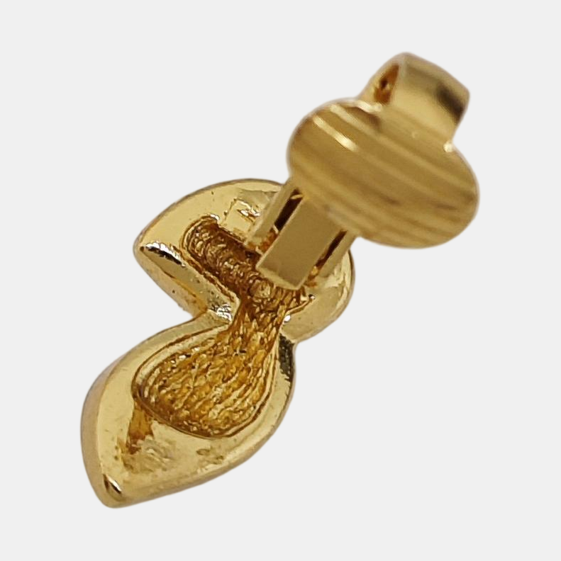 Metal Gold Clip On Earrings