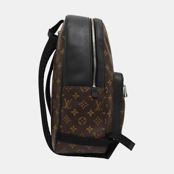 JOSH Monogram Coated Canvas Brown