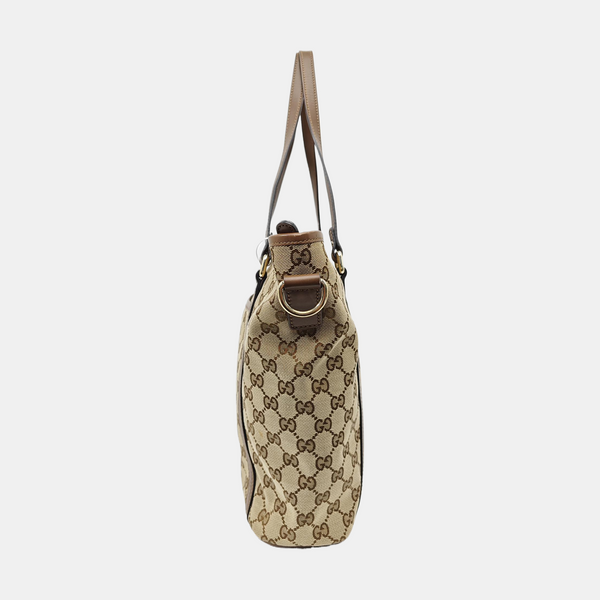 Monogram Canvas Shoulder Bag Brown