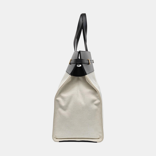 Authenticated pre-owned  MANHATTAN Canvas White - Tote Bag at Looply