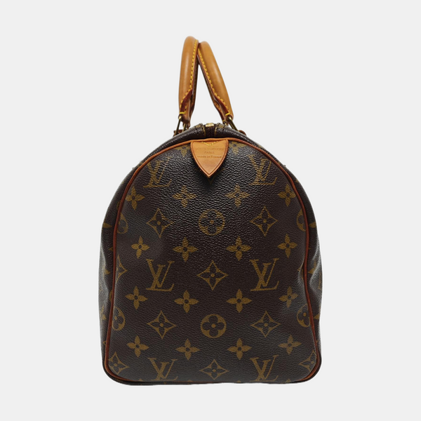SPEEDY 30 Monogram Coated Canvas Brown