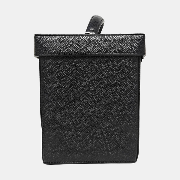 VINTAGE COSMETIC BAGS Grained Calfskin Black