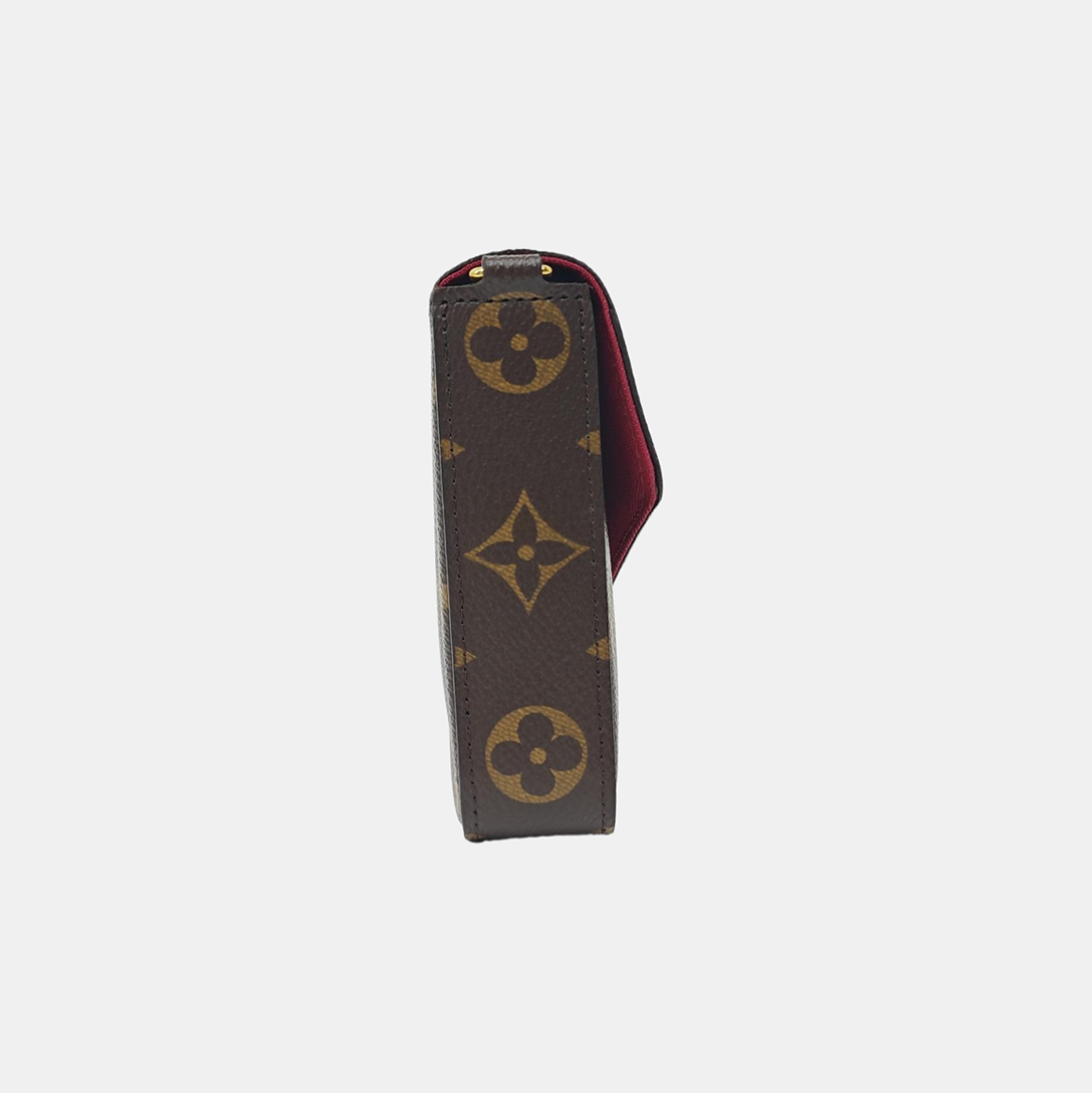 FÉLICIE Monogram Coated Canvas Brown