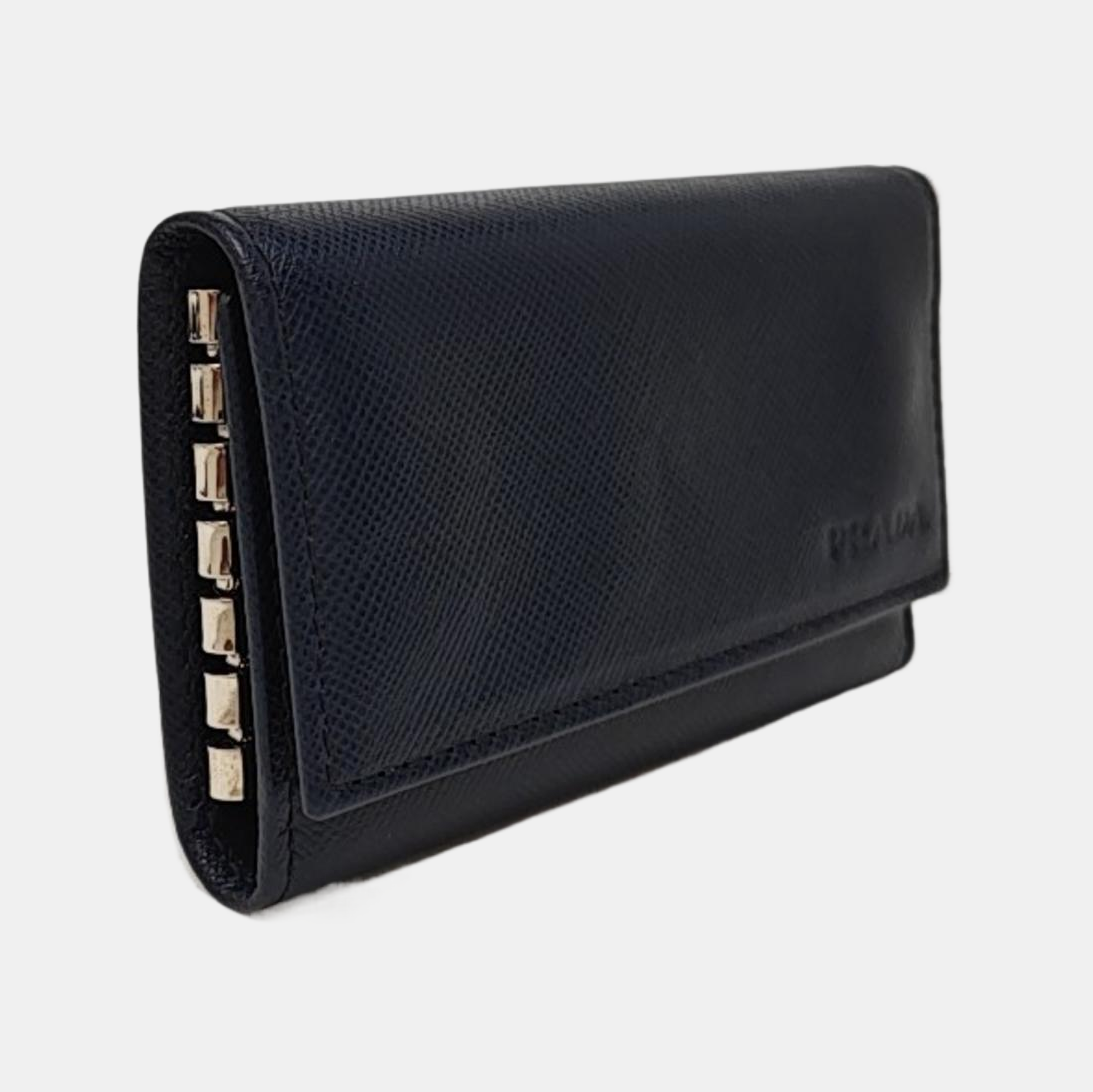 Calfskin Key Pouch Blue
