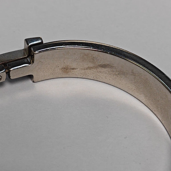 Clic Hh Metal Silver Bangle
