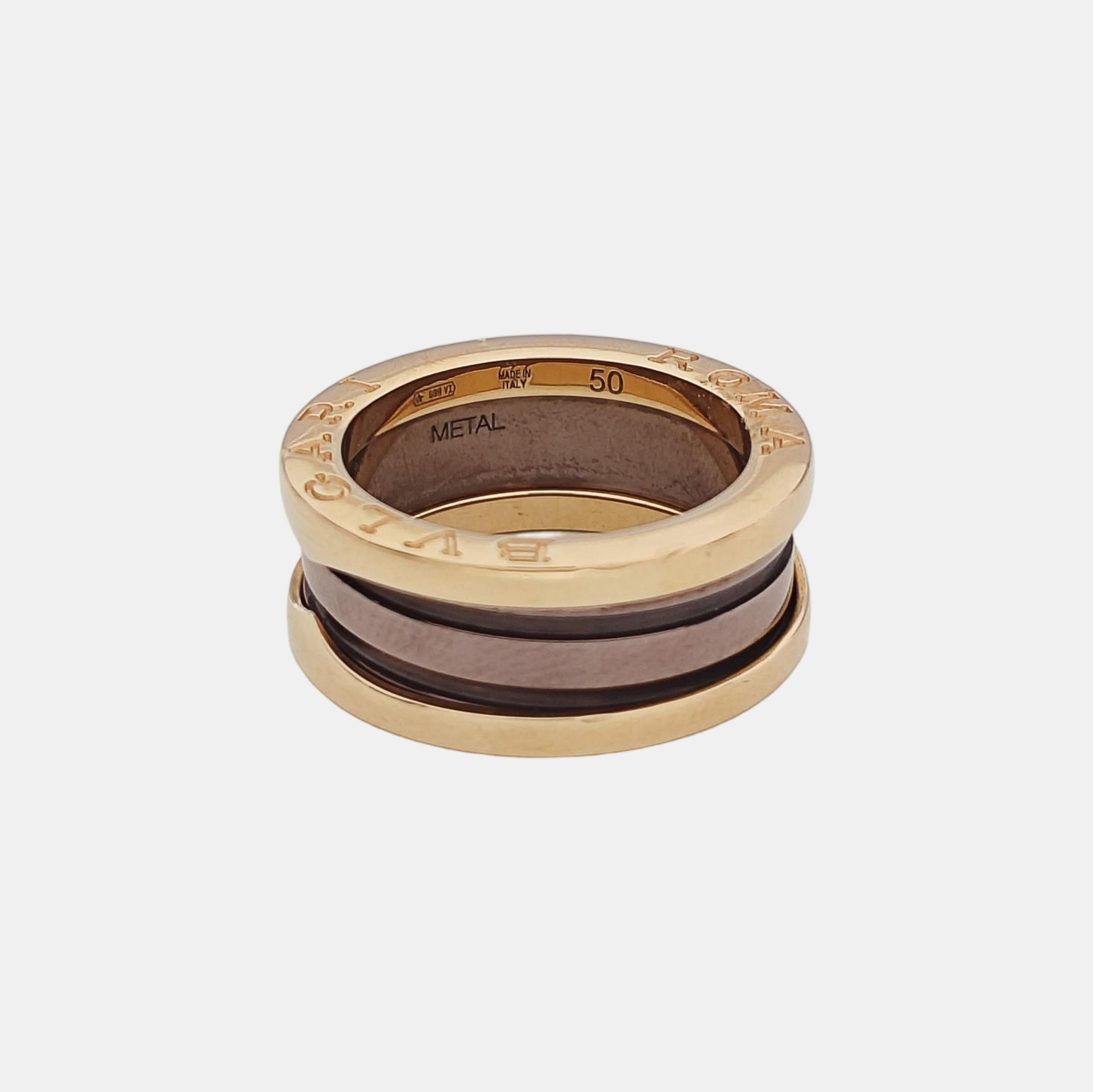 B.ZERO1 18k Rose Gold Ring EU 50