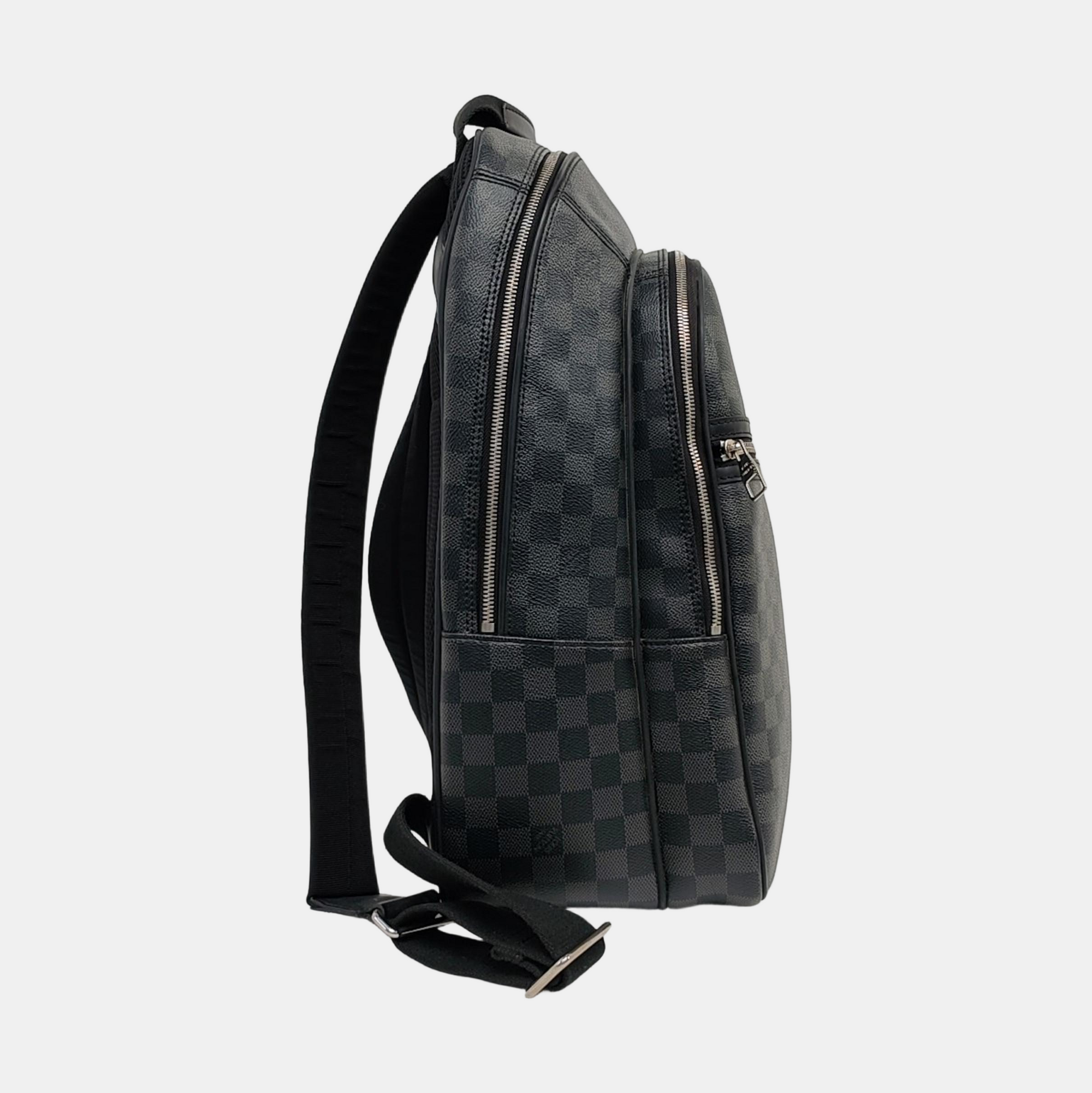 Damier Graphite Coated Canvas Backpack Black
