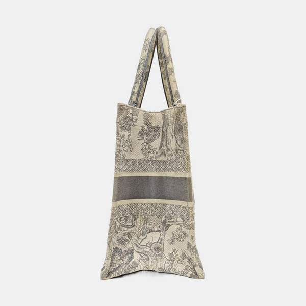 Book Tote Medium Canvas Gray