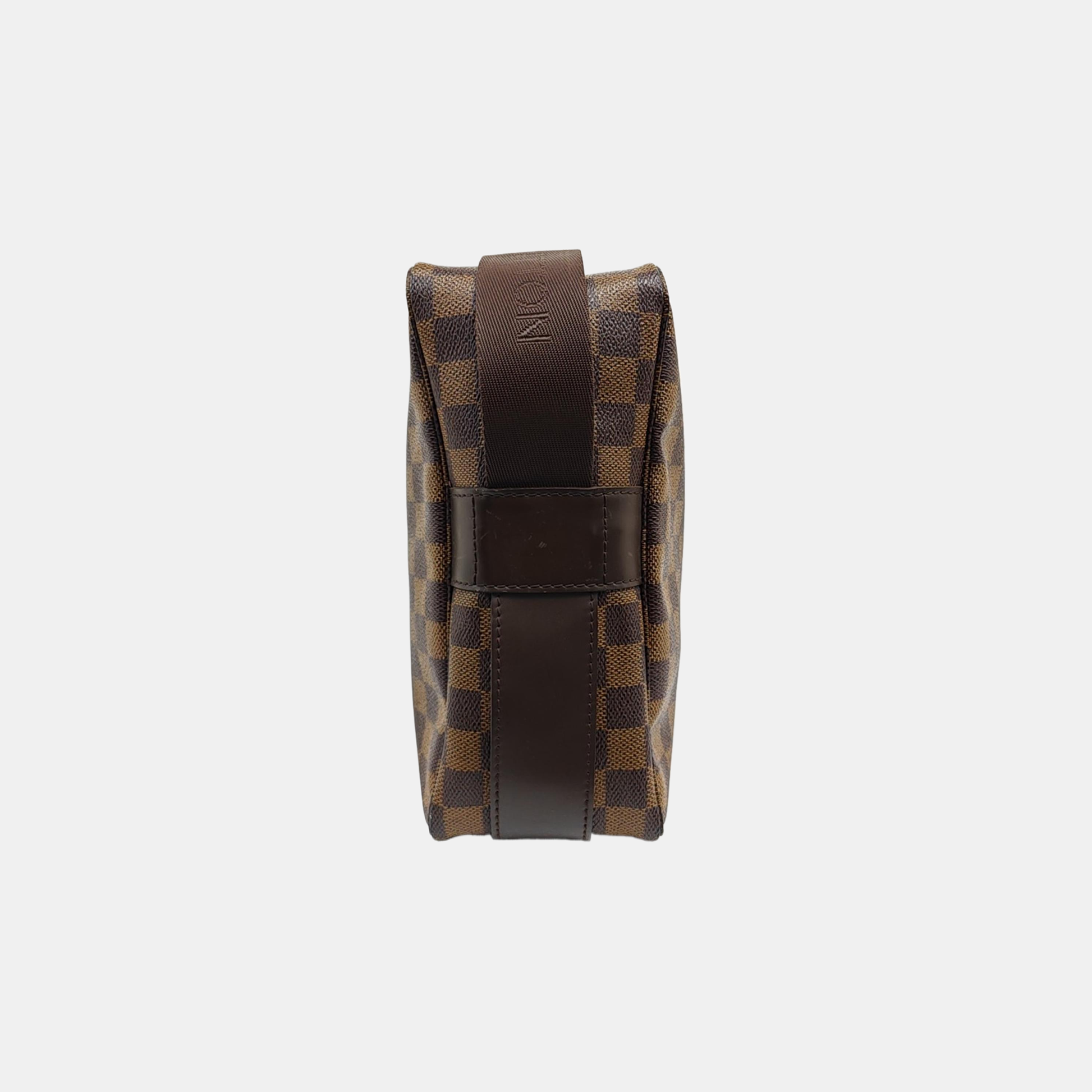 NAVIGLIO MM Damier Ebene Coated Canvas Brown