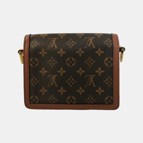 DAUPHINE Mini Monogram Coated Canvas Brown