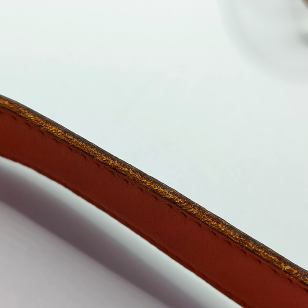 Orange Leather Belt