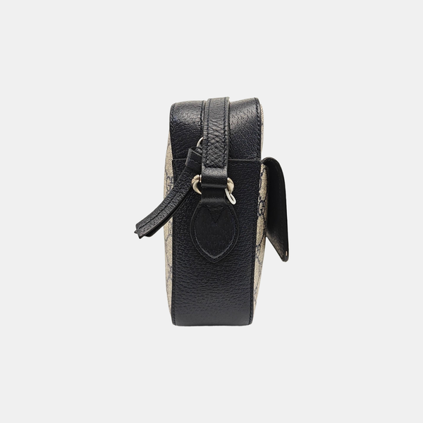 Horsebit 1955 Small Monogram Coated Canvas Beige