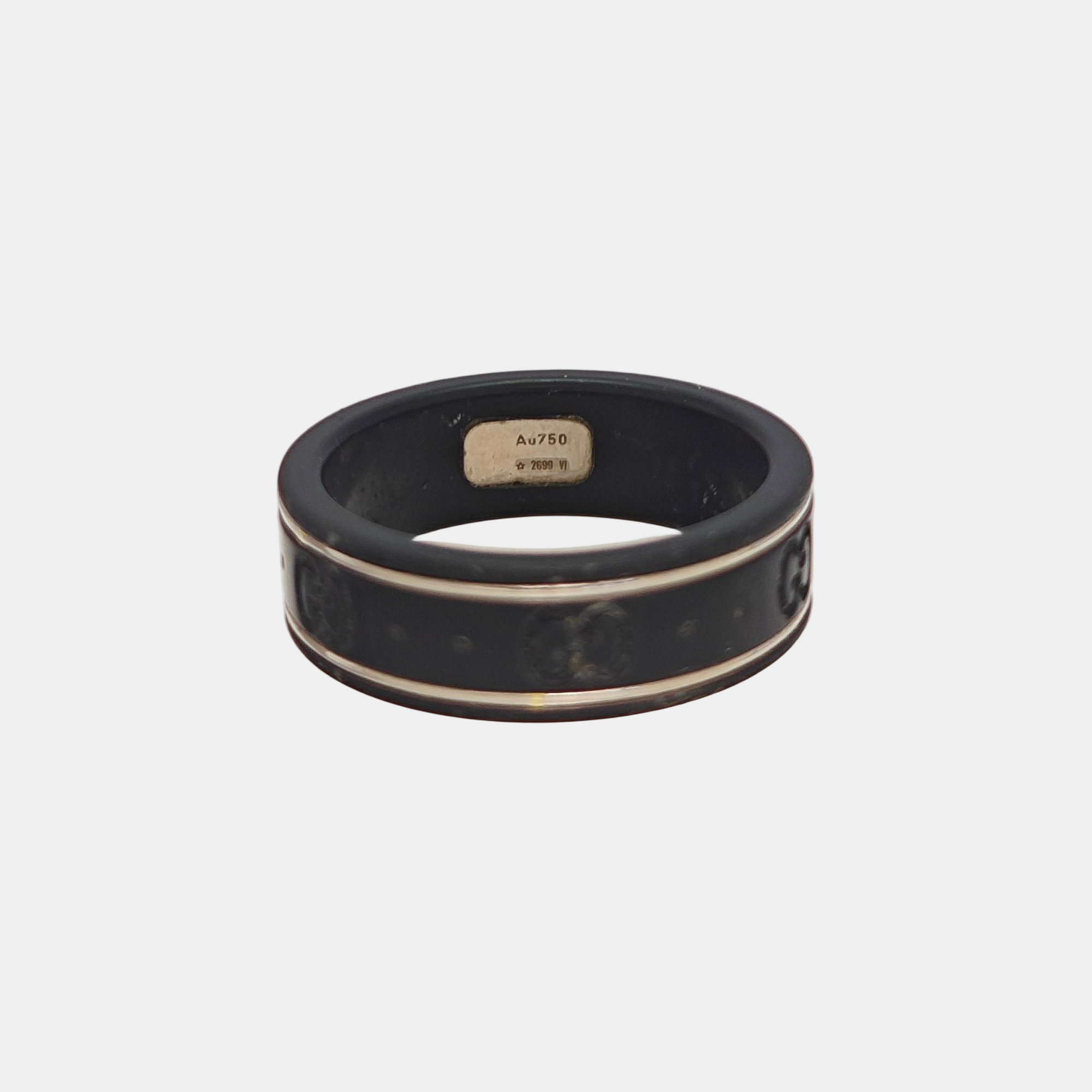 Icon 18k Gold Black Ring HK 19