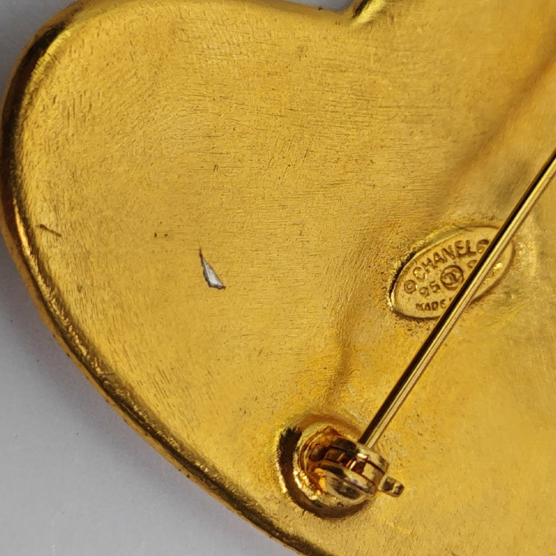 Metal Gold Brooch