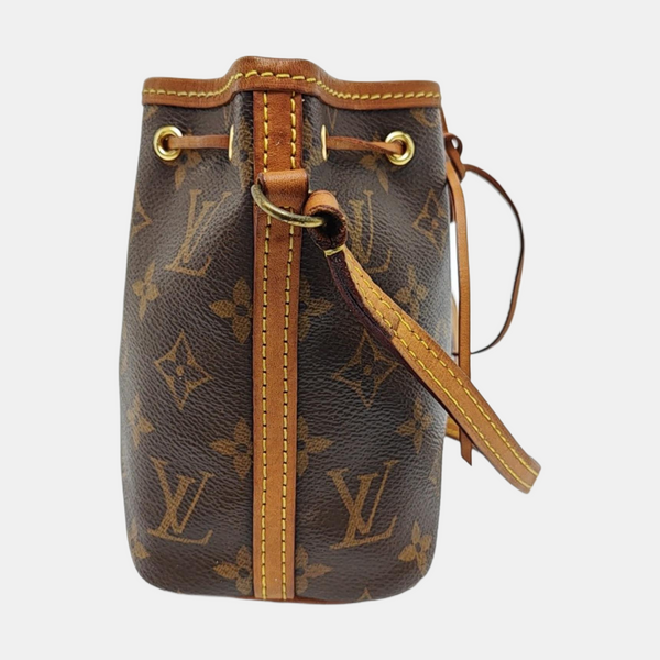 NÉONOÉ Nano Monogram Coated Canvas Brown