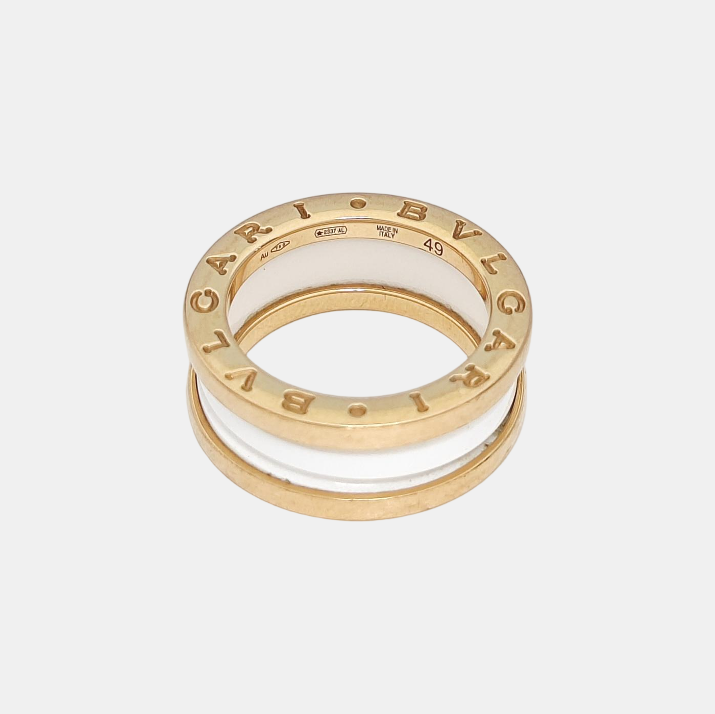 B.ZERO1 18k Rose Gold Ring EU 49