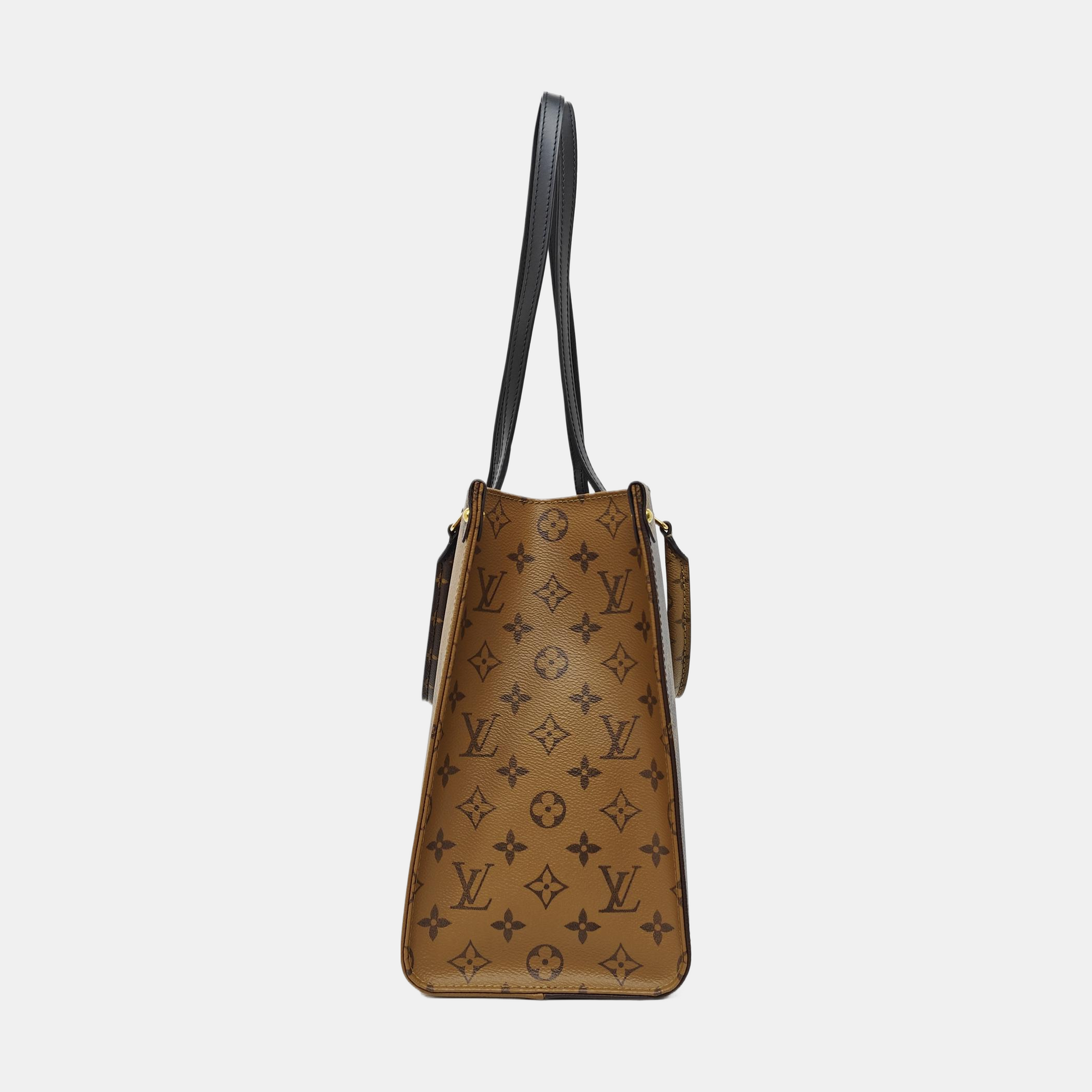 ONTHEGO MM Monogram Coated Canvas Brown