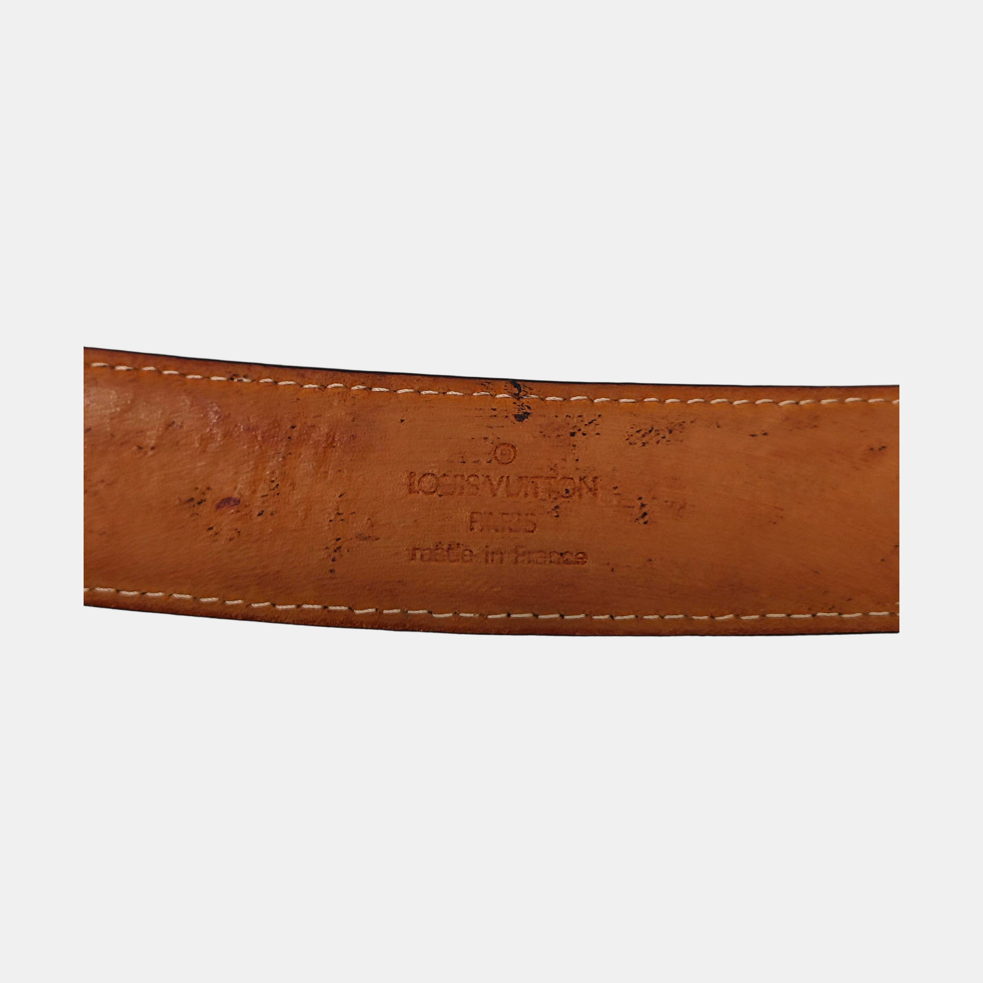 Coated Canvas Belt Brown